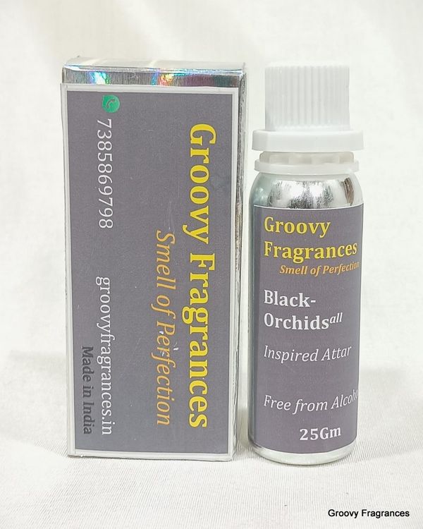 Groovy Fragrances Black-Orchids Long Lasting Perfume Roll-On Attar | Unisex | Alcohol Free by Groovy Fragrances - 25Gm