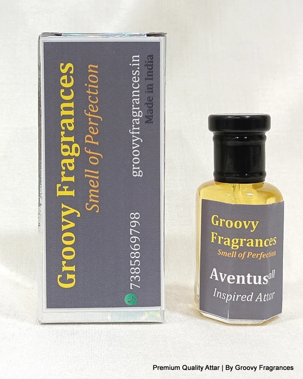 Groovy Fragrances Aventus Long Lasting Perfume Roll-On Attar | Unisex | Alcohol Free by Groovy Fragrances - 12ML