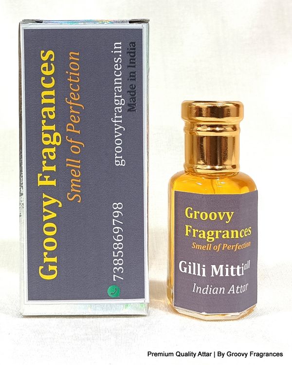 Groovy Fragrances Gilli Mitti Long Lasting Perfume Roll-On Attar | Indian Natural Attar | Alcohol Free by Groovy Fragrances - 12ML