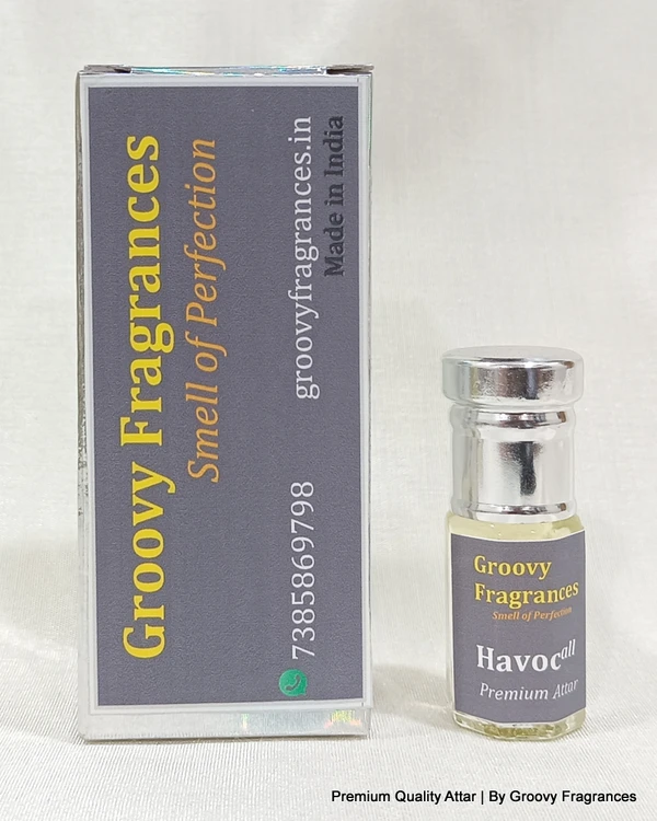 Groovy Fragrances Havoc Long Lasting Perfume Roll-On Attar | Unisex | Alcohol Free by Groovy Fragrances - 3ML