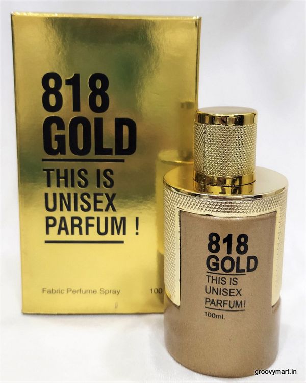 HP 818 gold unisex fabric perfume spray - 100ML