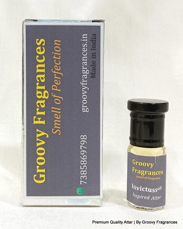 Groovy Fragrances Invictuss Long Lasting Perfume Roll-On Attar | Unisex | Alcohol Free by Groovy Fragrances - 3ML