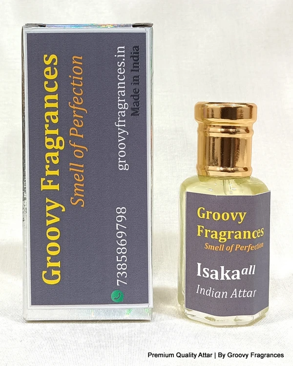 Groovy Fragrances Isaka Long Lasting Perfume Roll-On Attar | Unisex Attar | Alcohol Free by Groovy Fragrances - 12ML