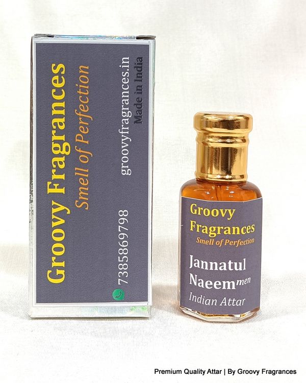Groovy Fragrances Jannatul Naeem Long Lasting Perfume Roll-On Attar | For Men | Alcohol Free by Groovy Fragrances - 12ML