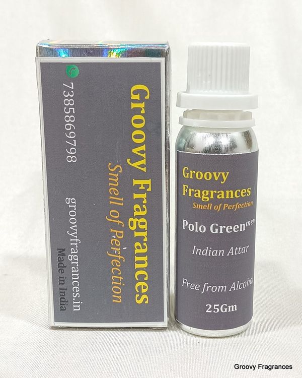 Groovy Fragrances Polo Green Long Lasting Perfume Roll-On Attar | For Men | Alcohol Free by Groovy Fragrances - 25Gm