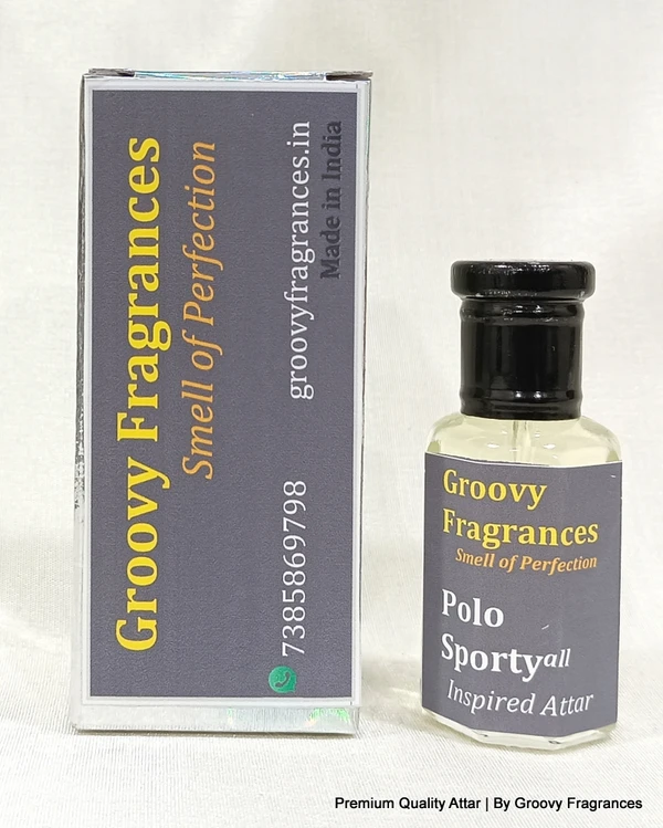 Groovy Fragrances Polo Sporty Long Lasting Perfume Roll-On Attar | Unisex | Alcohol Free by Groovy Fragrances - 12ML