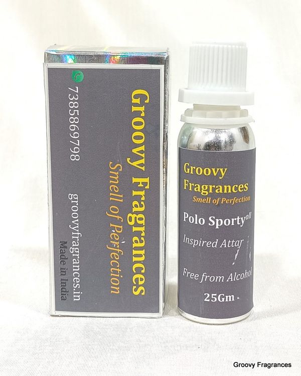 Groovy Fragrances Polo Sporty Long Lasting Perfume Roll-On Attar | Unisex | Alcohol Free by Groovy Fragrances - 25Gm