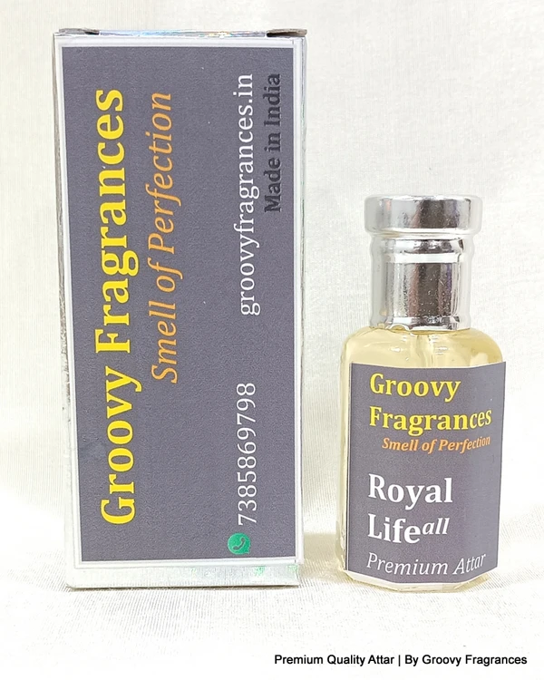 Groovy Fragrances Royal Life Long Lasting Perfume Roll-On Attar | Unisex | Alcohol Free by Groovy Fragrances - 12ML