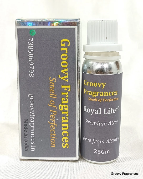 Groovy Fragrances Royal Life Long Lasting Perfume Roll-On Attar | Unisex | Alcohol Free by Groovy Fragrances - 25Gm