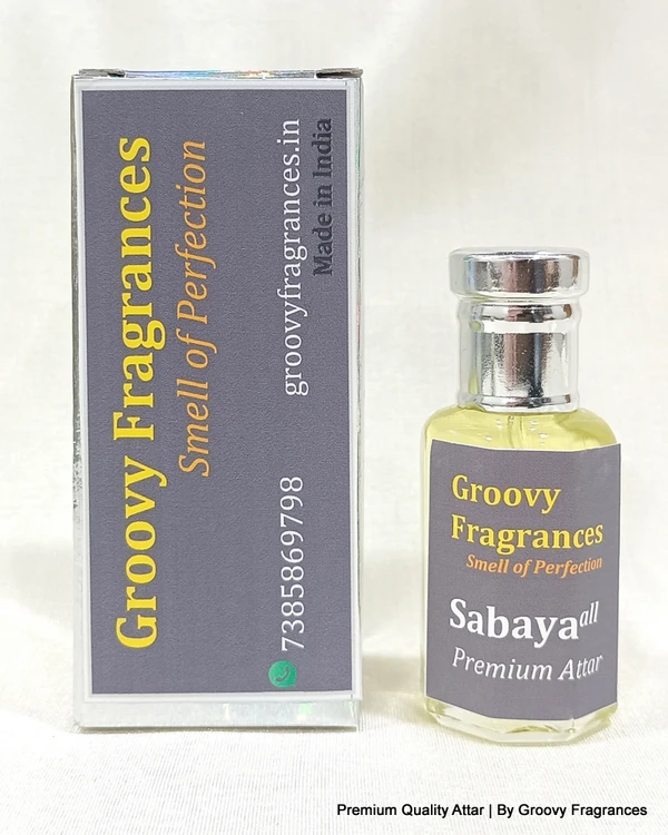 Groovy Fragrances Sabaya Long Lasting Perfume Roll-On Attar | Unisex | Alcohol Free by Groovy Fragrances - 12ML - 12ML