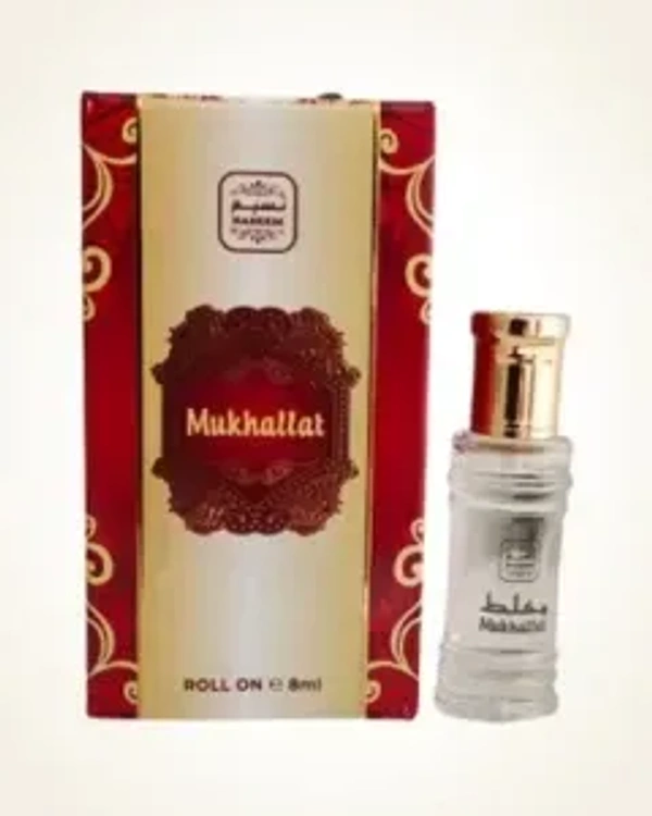 Naseem Mukhallat Perfume Oil Attar Roll On - For Men - 8ML