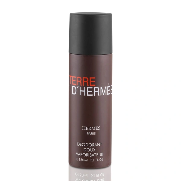 Imported Terre D'Herme's Hermes Paris DEODORANT Doux Vaporisateur Spray - For Men - 150ML