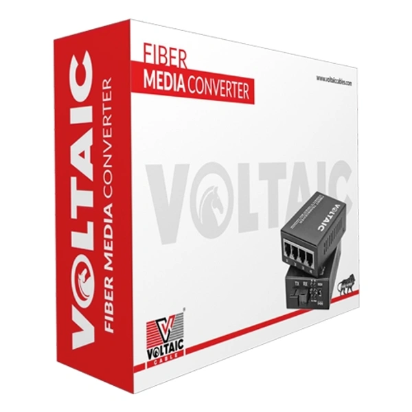 VOLTAIC MEDIA CONVERTER 10/100 ( 1 Pair ) - BLACK