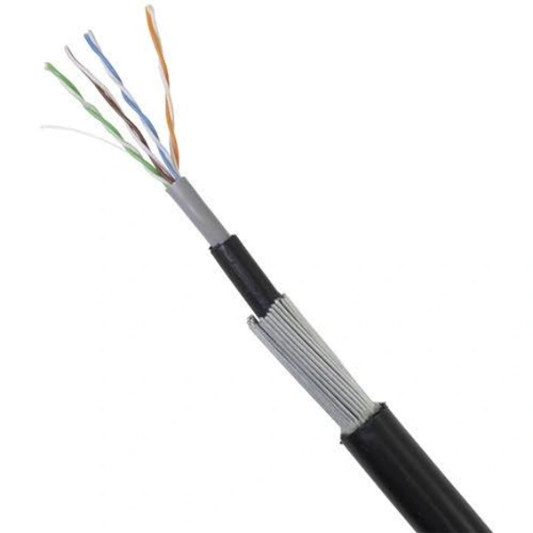 VOLTAIC CAT6e ARMOURED CABLE - 305 MTR - Black