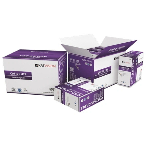 VOLTAIC (KATVISION) CAT6 UTP CCA 305 YARD BOX - Gray
