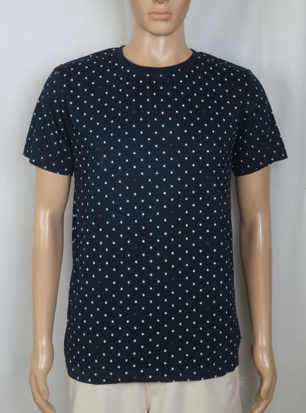 #M9872C1 Denim & Flower  DENIM & FLOWER PRINTED T SHIRT 2C1 - Navy star AOP, XL