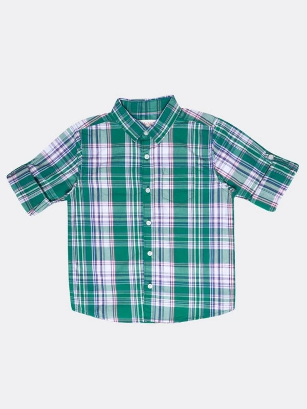 MANET bOYS WOVEN LONG SLEEVE SHIRT 96C