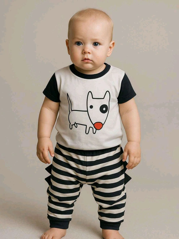 Baby Girls Printed Pyjama Set  4B3