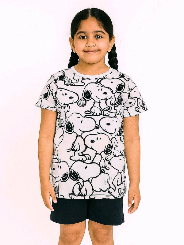 Girls Printed Shortyset
