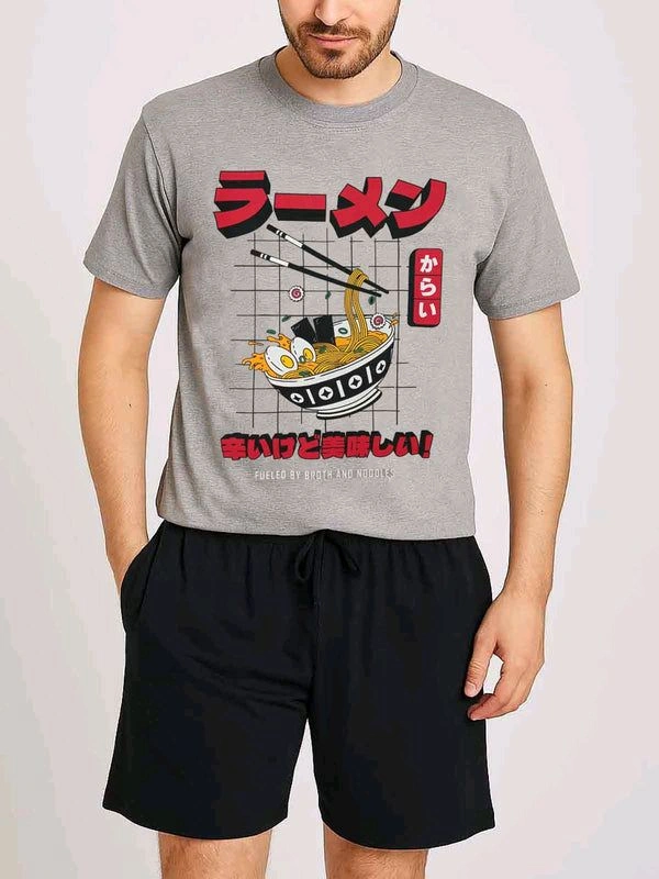 Mans Printed Short Set 5A1