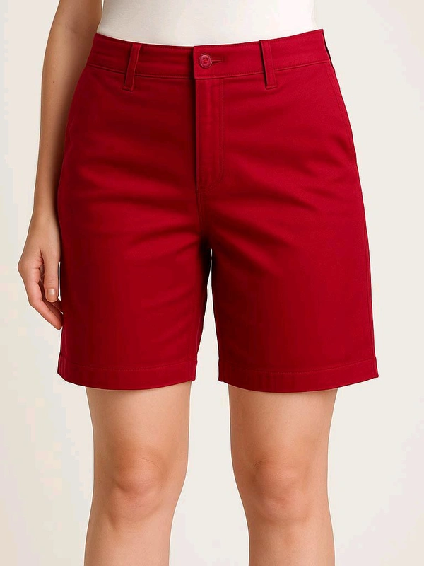 Ladies Bermuda Woven Shorts 7B1