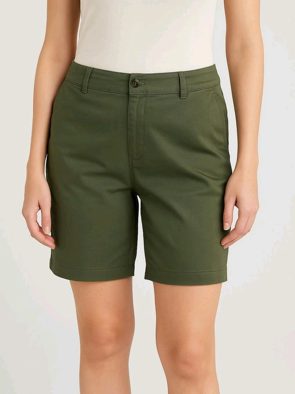 Ladies Bermuda Woven Shorts 7A1