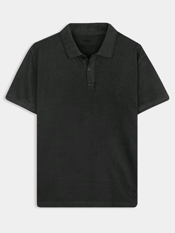 Mens Grey Collar T-Shirt 