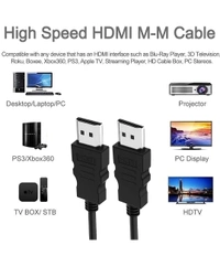 Bull2tech High Speed HDMI Cable with Ethernet | Supports 3D 4K | for All HDMI Devices Laptop Computer Gaming Console TV Set Top Box (1.5 Meter/ 5 Feet - Black, free