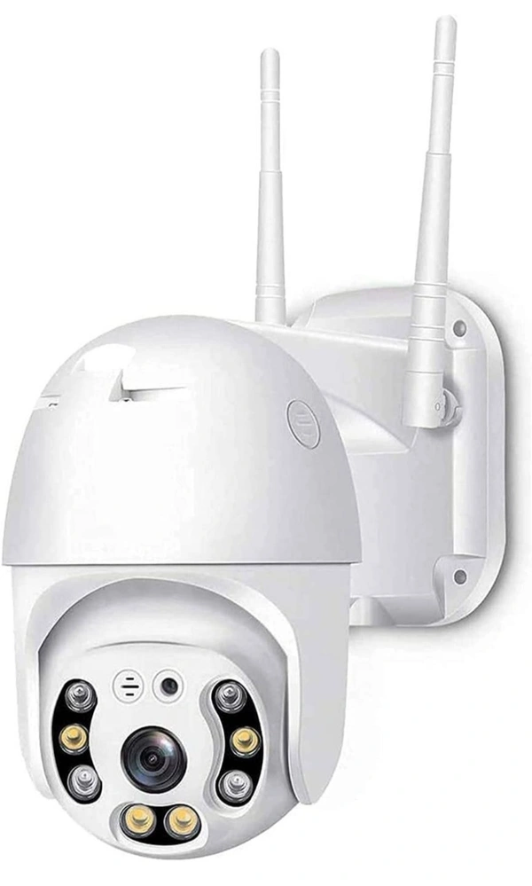 MiniXR V380 Pro Wireless HD Security CCTV Camera Night Vision Supports up to 64gb SD Card (White) - White