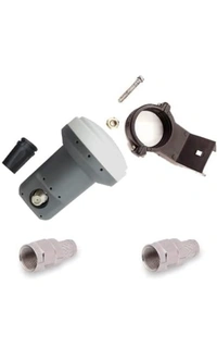 Universal Full HD DTH LNB for Tatasky, Videocon, Airtel, Dish tv, Sundirect LNB Holder Bracket Clamp Mount TV Antenna Wire Metric F Connector