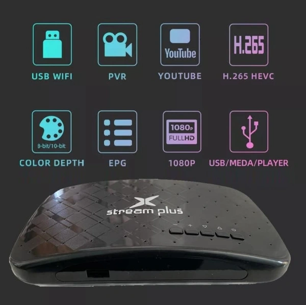 Tech-lobby KREA 014220 Free Dish Settop Box with Mpeg4 Technology Support USB WiFi Anteena and USB Stream 150 + Channels Mini Genuine