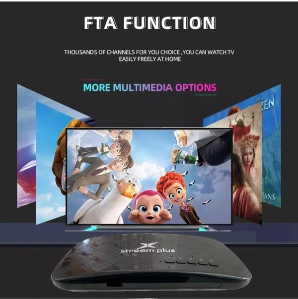 Tech-lobby KREA 014220 Free Dish Settop Box with Mpeg4 Technology Support USB WiFi Anteena and USB Stream 150 + Channels Mini Genuine