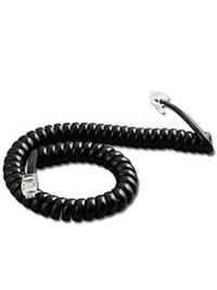 RAYO Telephone Handset Phone Receiver Cable Cord Wire - Black (Pack of 2) - Black