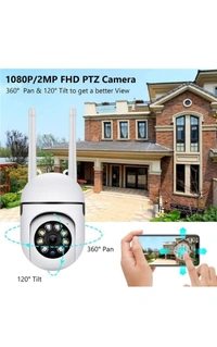 Full HD Wi-fi Wireless IP CCTV Security Camera Light Vision, Night Vision Remote Indoor 1080p V380 Pro App 360 Degree Watch Live Streaming