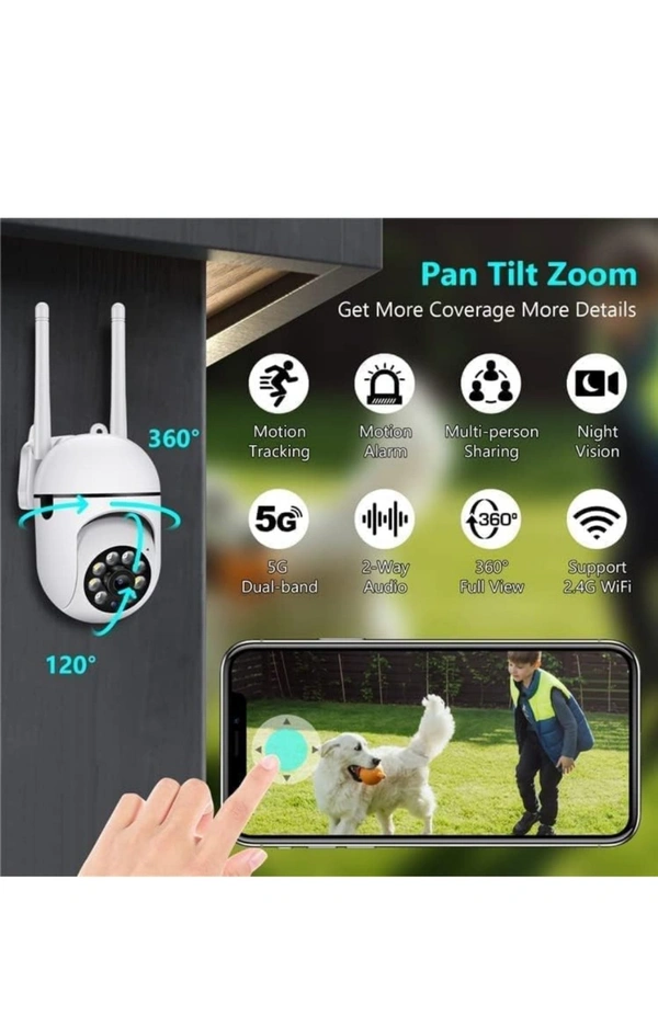 Full HD Wi-fi Wireless IP CCTV Security Camera Light Vision, Night Vision Remote Indoor 1080p V380 Pro App 360 Degree Watch Live Streaming