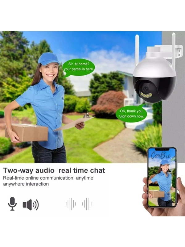  CruizerXR Outdoor WiFi 1080p Motorized Pan/Tilt Camera |Color Night Vision | Dust and Water Protection | Auto Cruiser | Motion Detection | Supports Upto 128GB SD Card