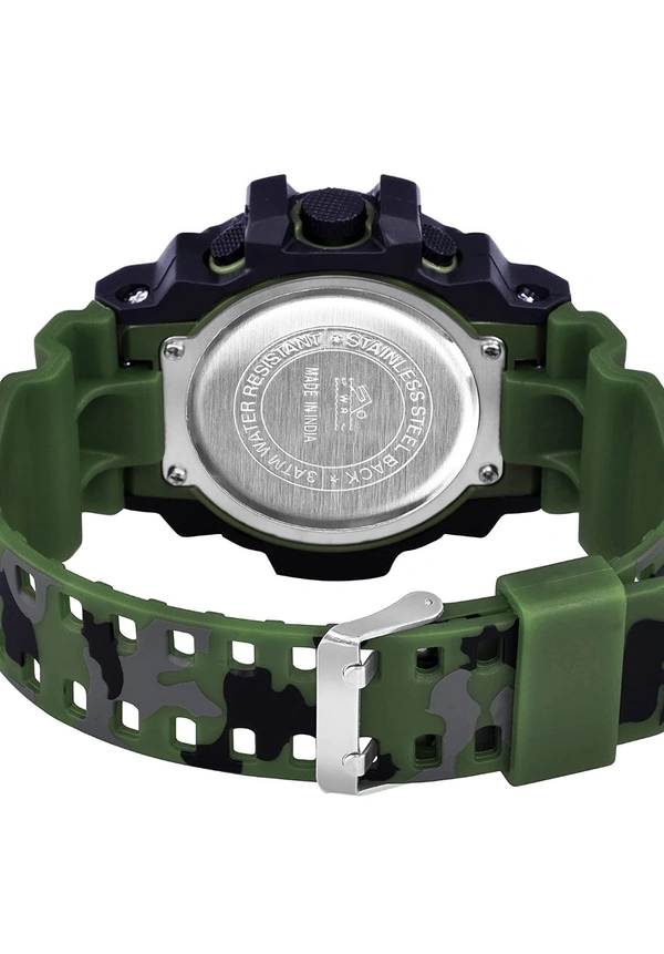 Shocknshop Digital Sports Multi Functional Black Dial Watch for Mens Boys -315RED - Olivetone