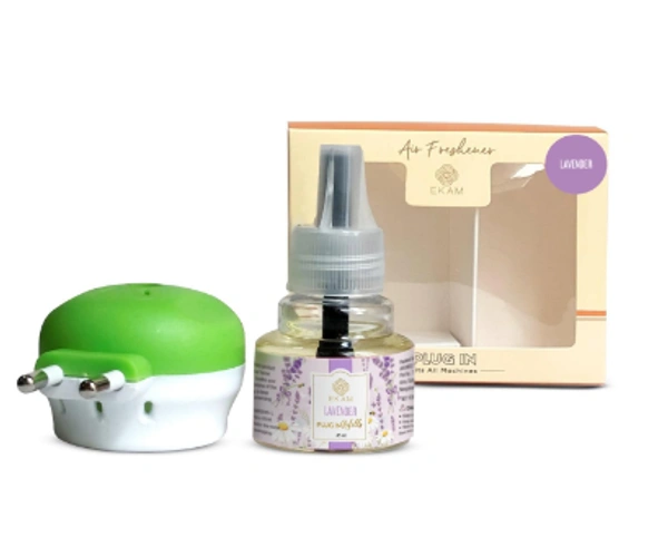 EKAM Lavender Oil Scented Summer Delights Home Fragrance Automatic Air Room Fresheners Plug-In Kit With 45Ml Refill Used For Home Freshener, Room Freshener, Bathrrom Freshener, Office Freshener