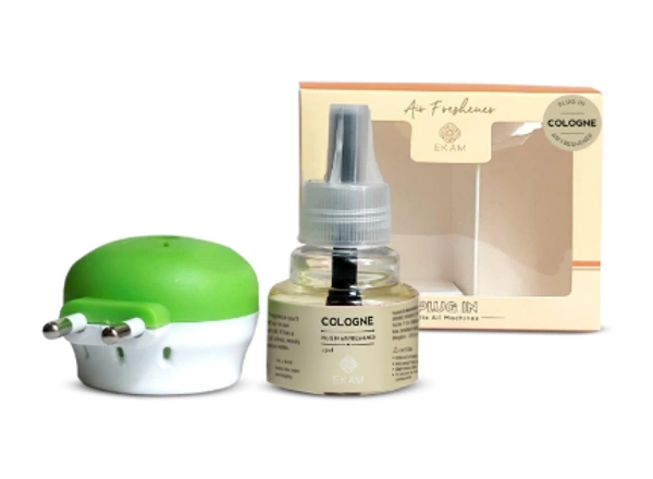 EKAM Cologne Scented Summer Delights Home Fragrance Automatic Air Room Fresheners Plug-In Kit With 45Ml Refill Oil Used For Home Freshener, Room Freshener, Bathrrom Freshener, Office Freshener