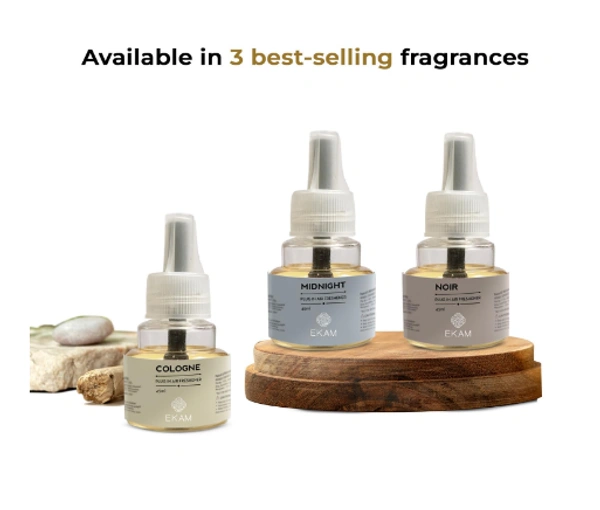 EKAM Cologne Scented Summer Delights Home Fragrance Automatic Air Room Fresheners Plug-In Kit With 45Ml Refill Oil Used For Home Freshener, Room Freshener, Bathrrom Freshener, Office Freshener