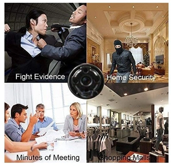 CAMLEIGH Mini WiFi Spy Camera Module, Wireless 1080P Portable DIY Strip Pinhole Hidden Camera Covert Home Security Monitoring, Nanny Cam with Motion Detection,Black - Black, Spy Wifi  Camera