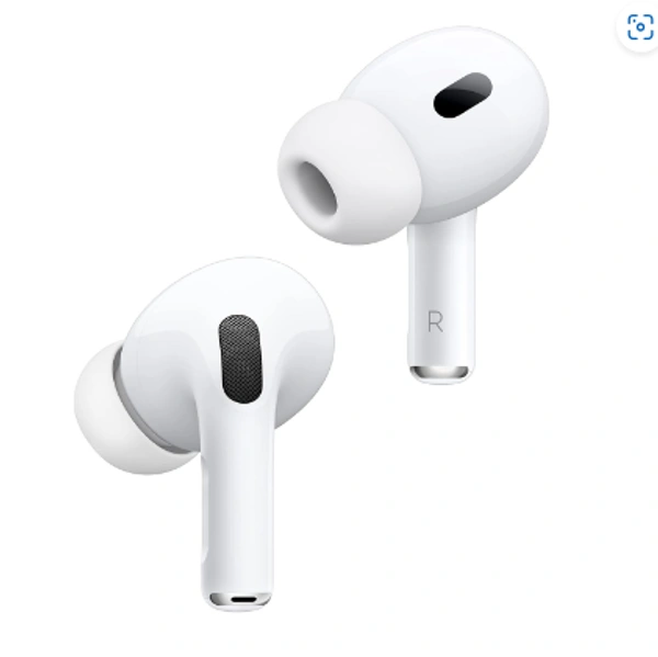  AirPods Pro (2nd generation) with Active Noise Cancellation, Spatial Audio Bluetooth Gaming Headset  (White, True Wireless)