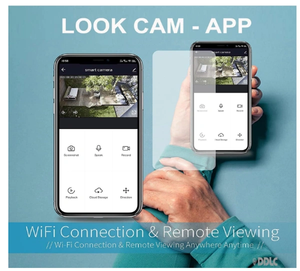 4K HD WiFi Holder Camera Lookcam 1080p WiFi Wireless Cam Mini Bulb Holder Best Security Camera with Video Recording & HD Voice Quality. Security Camera(Holder camera) - White, 1 Set