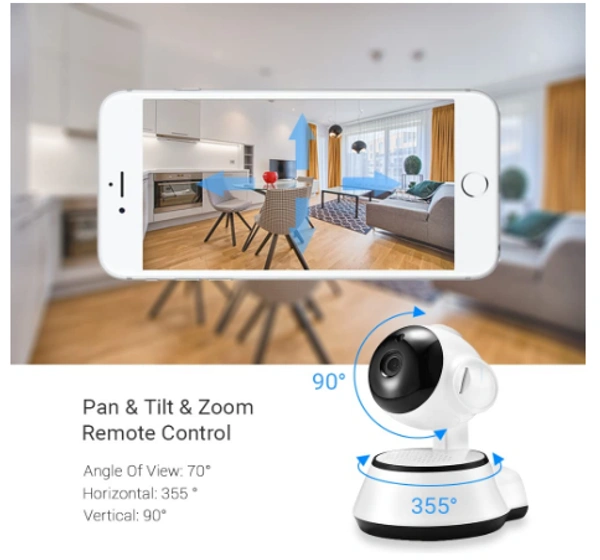  V380 Pro 2 Cemera Set WiFi Wireless CCTV Home Security HD Camera Night Vision IR Surveillance Camera(Supports up to 64gb SD Card) - CCTV Wifi 360 Camera, 2 Camera Set