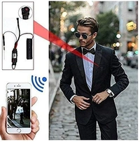 CAMLEIGH Mini WiFi Spy Camera Module, Wireless 1080P Portable DIY Strip Pinhole Hidden Camera Covert Home Security Monitoring, Nanny Cam with Motion Detection,Black - Black, Spy Wifi  Camera
