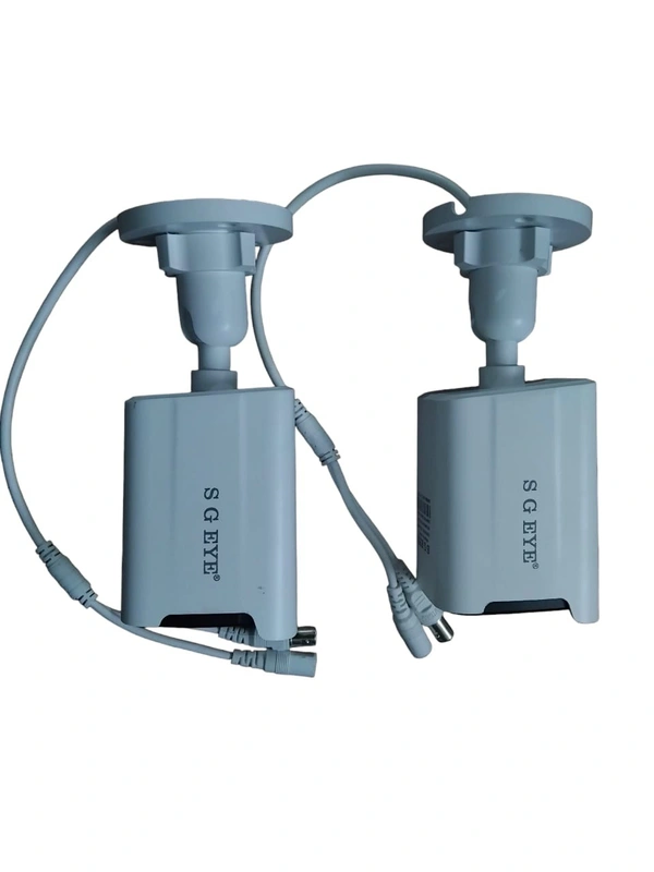 S G Eye Wired 4 Channel HD DVR 1080p, Outdoor Camera 2.4 MP  With Mice 2Pcs, Indoor Camera 2.4 MP 2Pcs Full Combo Set