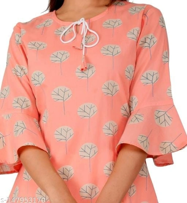 Kurti For Women ( 7 days Return Guarantee) - Pink, L