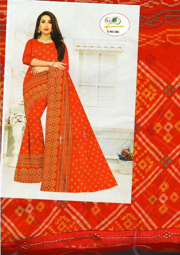 Saree For Women ( 7 Day's Return Guarantee) COD - Red, FREE