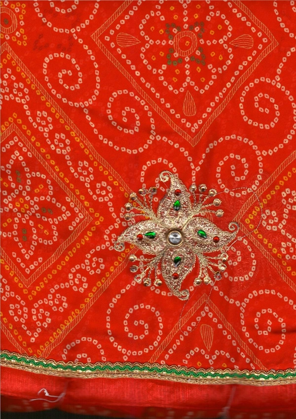 Saree For Women ( 7 Day's Return Guarantee) COD - Red, FREE