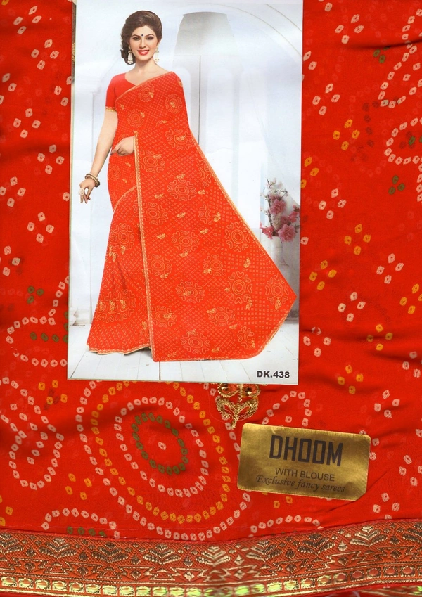 Saree For Women ( 7 Day's Return Guarantee) COD - Red, FREE